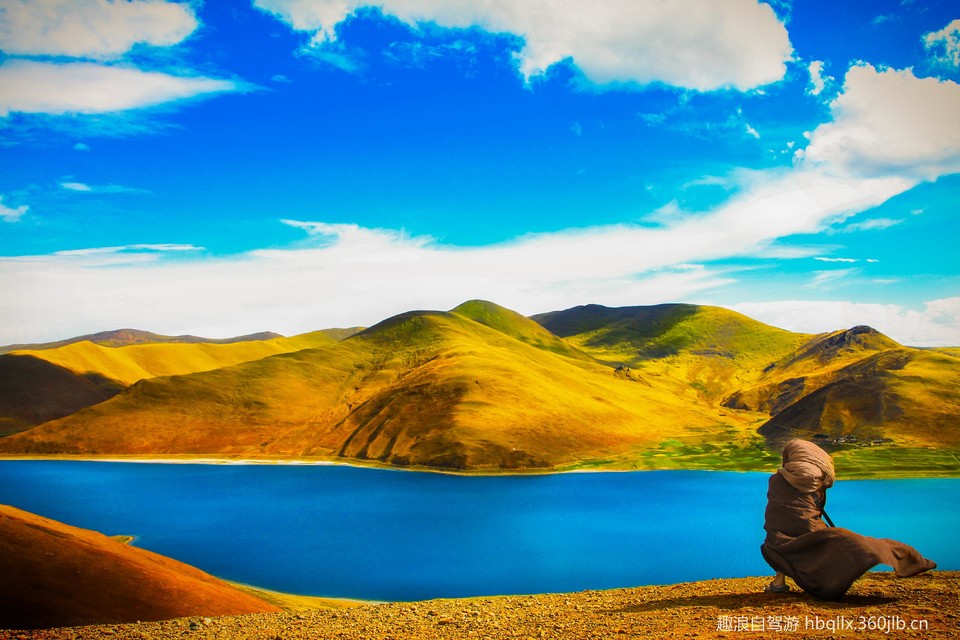西藏山南地区羊卓雍错湖泊 (18)