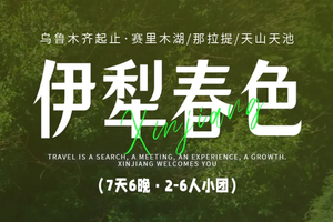 新疆【伊犁春色】7天6晚丨乌鲁木齐｜天山天池｜赛里木湖｜杏花谷或恰西｜那拉提｜维族村｜大西沟或沙漠