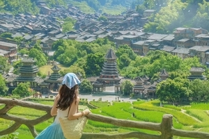 动车往返【清明贵州侗寨3天】肇兴侗寨、堂安梯田、岜沙苗寨、小黄侗寨。报名付定金