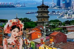 动车往返【清明厦门泉州4天】鼓浪屿、泉州蟳埔村、白鹭洲喂鸽子、帆船出海、植物园。报名付定金