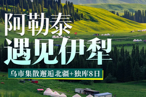 【阿勒泰遇见伊犁8日】2-6人小团，5-8月每天出发！乌市集散邂逅北疆+独库