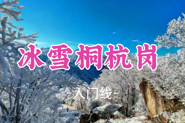 成团！开业免费【入门-冰雪桐杭岗】周日2.23|问鼎浙西天目山七尖之第五尖，赏高山云雾凇冰雪
