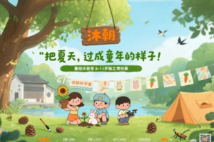 沐朝暑期实践托管营，孩子的暑期能量补充计划，欢迎各位小伙伴的加入！