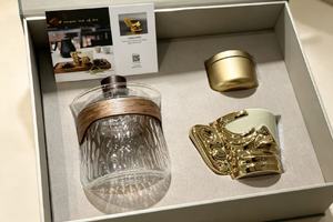【工艺品】黄金面具茶具礼盒，邂逅三千年前的古蜀华章