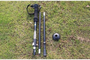 凹凸热卖户外折叠登山杖 野营铝合金拐杖EVA手柄滑雪杖AT7558