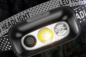 超亮感应头灯头戴式强光头灯可充电徒步露营夜钓超轻便携式防水头灯