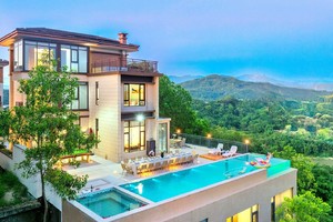 9.06-07 （清远）别墅轰趴 | 270° 江景悬崖泳池+私汤温泉+自助BBQ+麻将桌球KTV