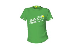 Tour de France 环法自行车赛周边纪念品 环法T恤 绿底黄白标