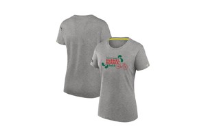 Tour de France 环法自行车赛周边纪念品 女子环法T恤 灰色红绿图