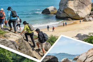 2026年03月21日，海岸徒步 || 穿越海螺角海岸线，爬礁石，钻石洞，捡贝壳，聆听大海的声音