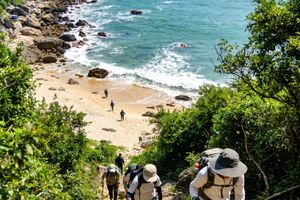 2026年04月06日，海岸徒步 || 穿越长沙湾海岸线，爬礁石，穿丛林，过沙滩，行走惠州最美海岸线