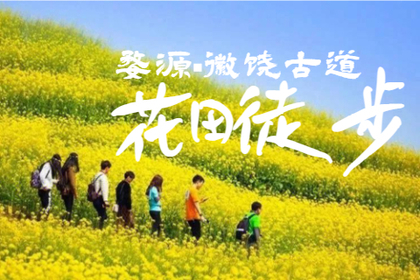 【徒步婺源】3月周末2天跟小鸟一起飞进中国最美乡村，徽饶古道花田轻徒步，被花海包围