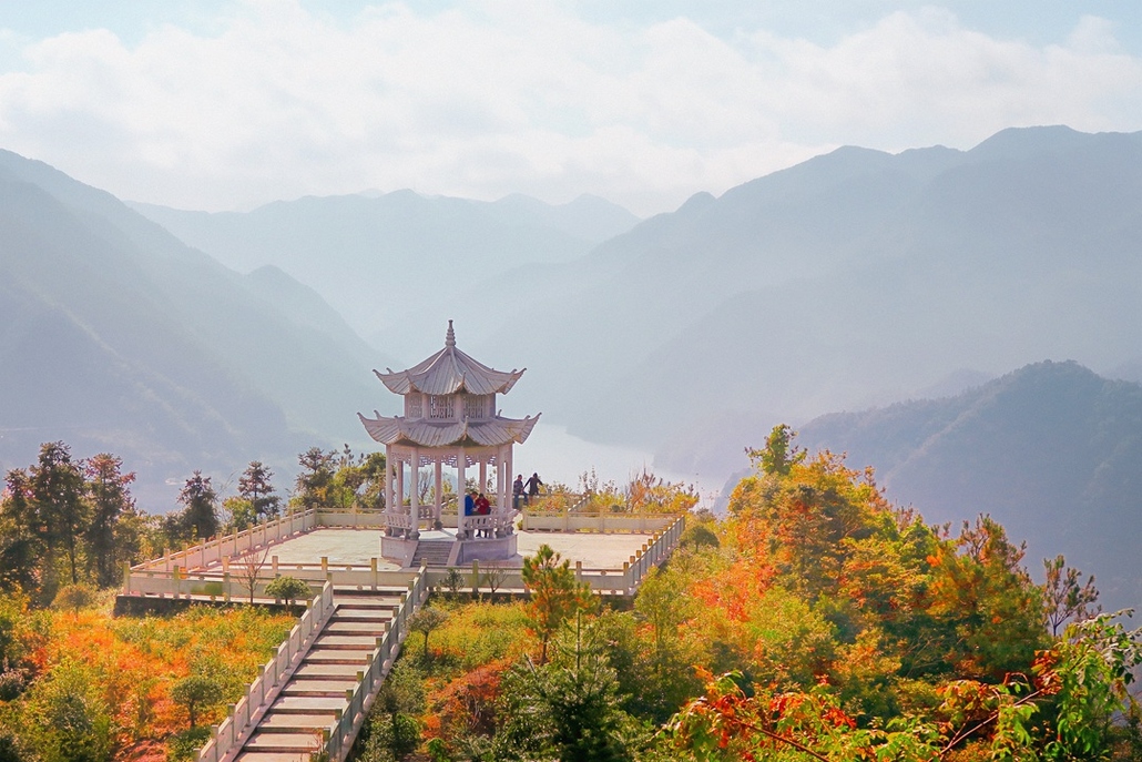 四明山秋天景色