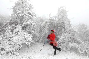 绿色长征十七站|2021年1月10日登宁海东部高峰（磨柱峰），看醉美雾凇 火爆报名中