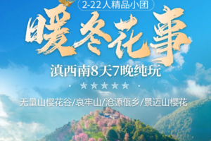 【12-1月】滇西南8日：无量山樱花-景迈山哀牢山-翁丁崖画金山森林-石门峡古茶园-天坑-龙乃村糯干翁基古寨-龙摩爷孟连