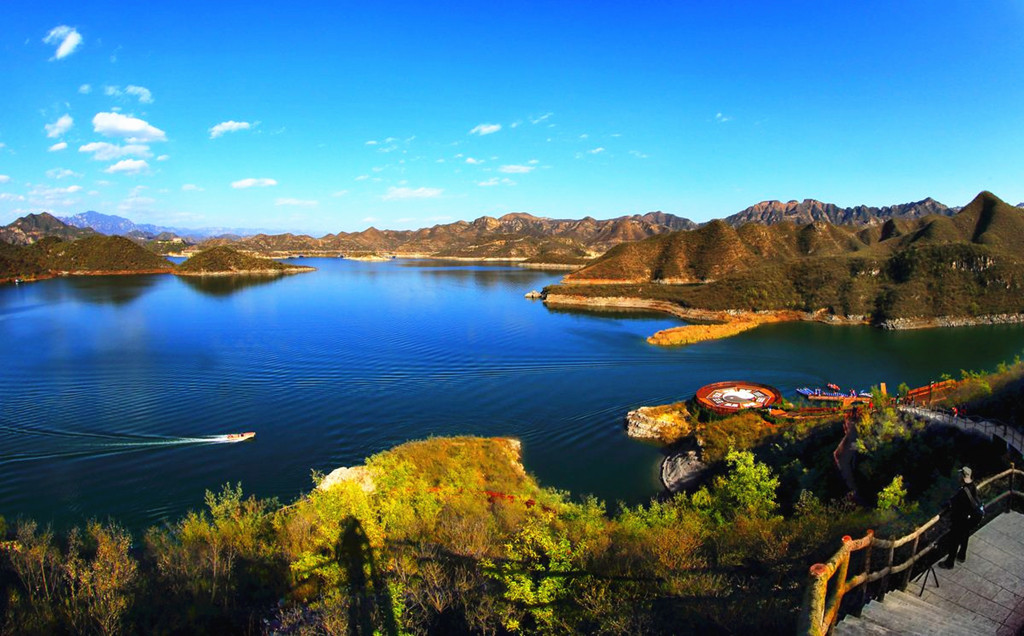 号北方小桂林易水湖赤壁外景的拍摄地恋乡太行水镇清西陵看皇陵2日游