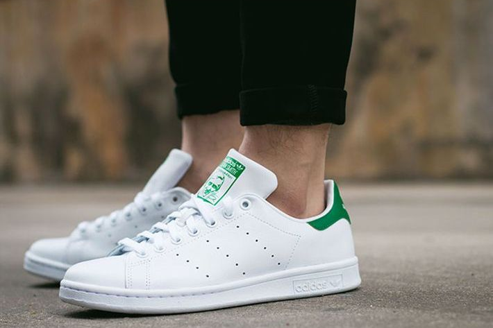 adidas 阿迪达斯 stan smith绿尾 男士板鞋,女款绿尾小白鞋