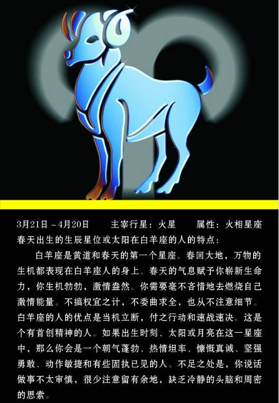 白羊座性格特点 -希腊战神阿瑞斯(aries)- 白羊座的守护神 -点上方
