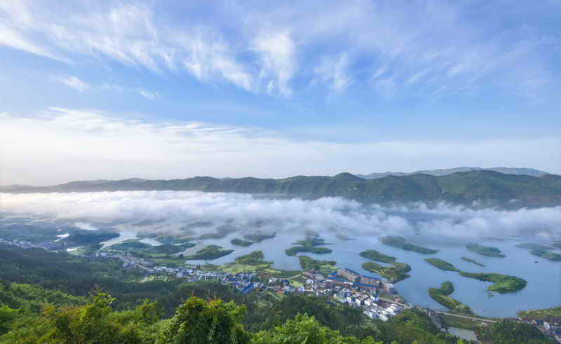 露天影院,360°環湖全景星空露營 8:00前往觀音洞/望仙崖玻璃棧道景區