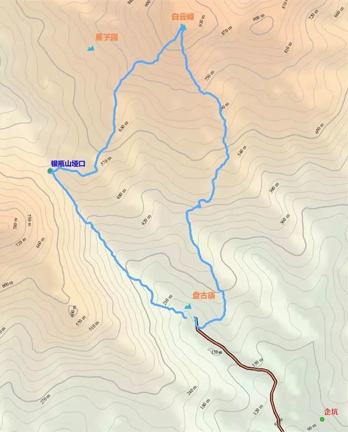 惠州白云嶂登山路线图片