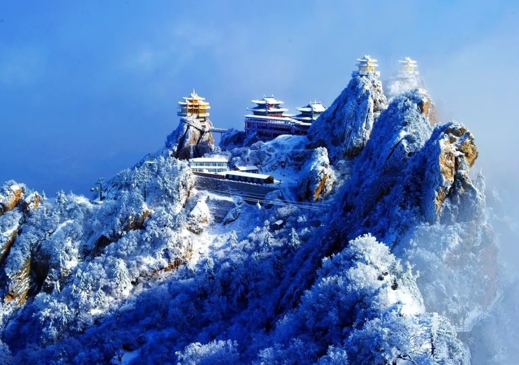 【元旦老君山】12月31日晚-元月3日登老君山金顶-观十里画廊雾凇雪景