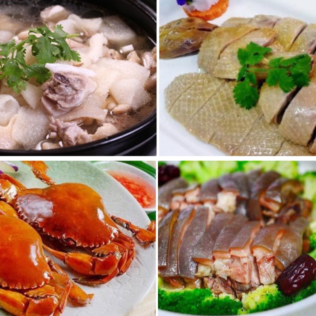 海南四大名菜:椰子鸡 嘉积鸭 和乐蟹 东山羊