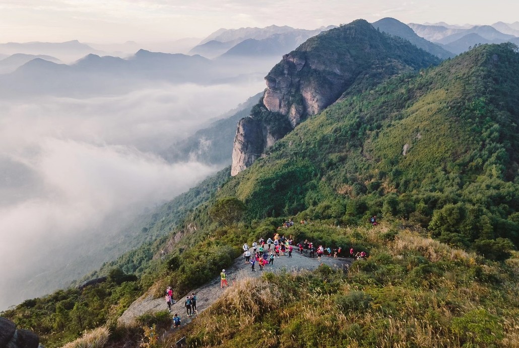 已成行2022年1月8日周六徒步闽侯五虎山登高观景
