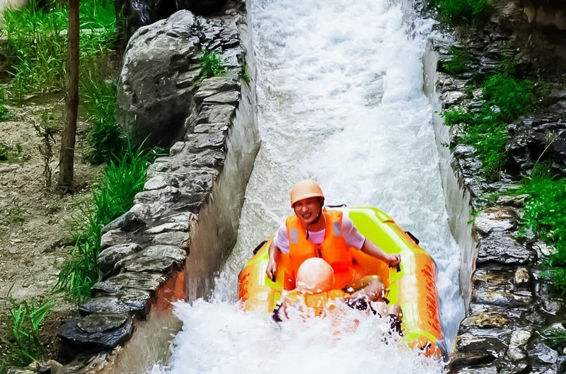 北京周边游乐谷银滩漂流一日游醉大落差急速高山峡谷漂流体验自驾天天