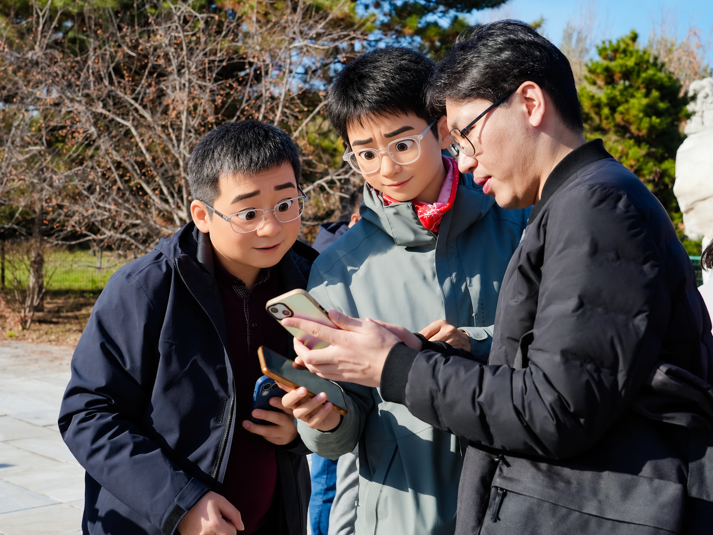 成员一起查看信息、交流意见。