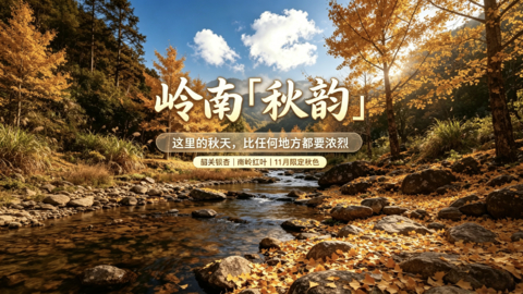 【特价1980元，岭南秋韵】11月14日-20日赴粤北邂逅岭南最浓烈的秋景，享五彩斑斓浪漫7日之旅