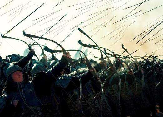 电影《英雄》中的箭阵画面