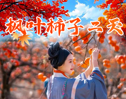 从化上罗村千亩柿子海，艾米稻香小镇，岭南红叶世界赏枫、天空之境美拍、趣味魔法森林二天wy