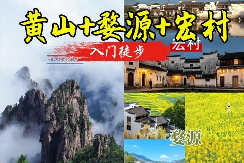 【黄山+婺源】安徽黄山登天都峰+婺源篁岭赏，水墨宏村