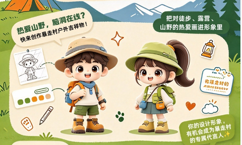 暴走村户外吉祥物设计征集！