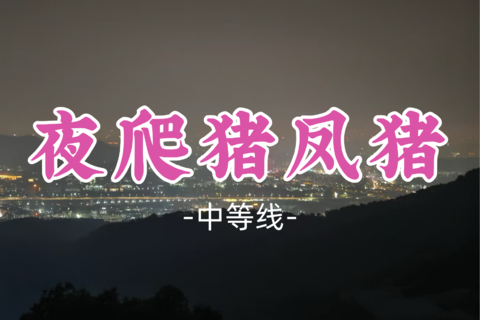 即将成团！9元起！马里奥领队！周二10.20【夜爬猪凤猪8公里】暗夜打卡猪仔山与凤凰山