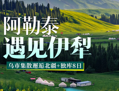 8.15/20/30/9.19成行【阿勒泰遇见伊犁8日】2-6人小团，6-8月每天出发！乌市集散邂逅北疆+独库