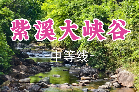 已成团！89元起！周日8.9小魏领队【宜山+松江上车-紫溪大峡谷】| 穿行峡谷秘境，邂逅自然野趣
