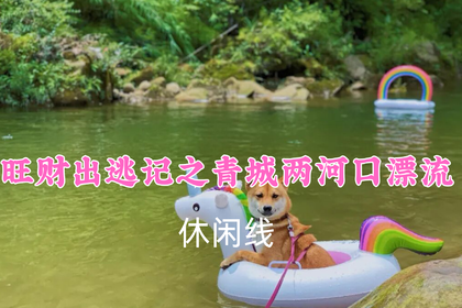 宠物团！转发返现！特价79元起！7.5周日【旺财出逃记之青城两河口漂流】带萌宠漂流！古镇踩水峡谷玩水~