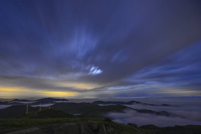 【影像】东白山云海,像一层神秘的面纱,你见过这么高大上的云么?